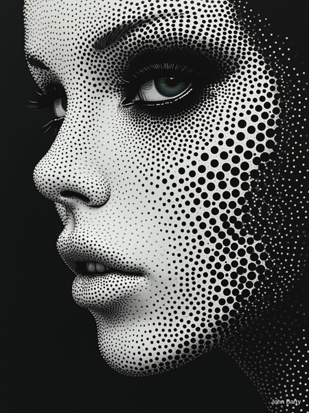 Canvas Wall Art Home Decor - Dot Pattern