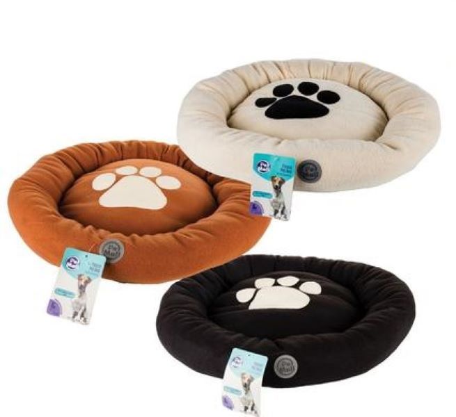 Pet Mall - Round Fleece Pet Bed - 59cm Diameter - Set of 3