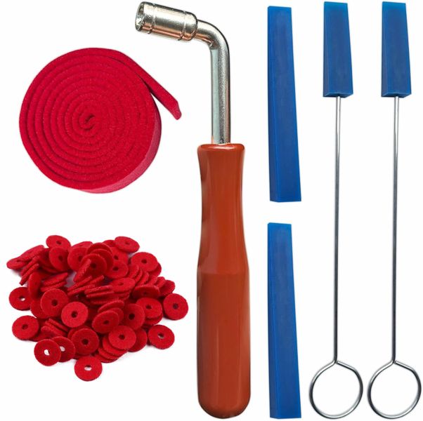 Piano Tuning Kit With Piano Felt Tuning Regulating Washer Repair Strip