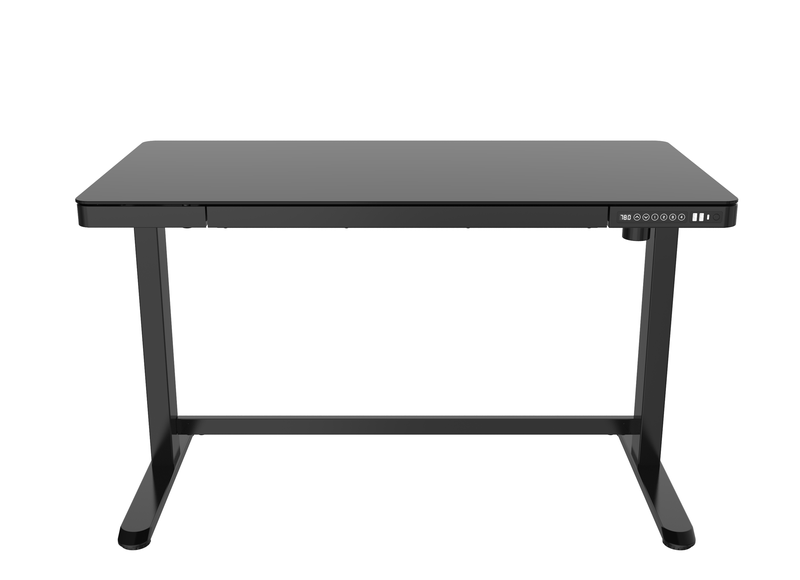Lekkermotion Sit-Stand Motorized Rectangular Glass - Top Height Adjustable Desk