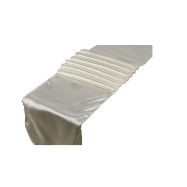 3m Ivory Satin Table Runner