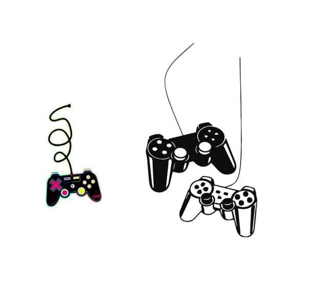 Joystick Gamer Video Controller Wall Art Stickers