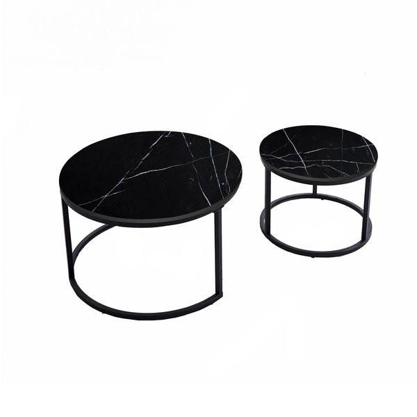 Nesting Coffee Table Set 2 Side End Tables Office Center Desk Living Room