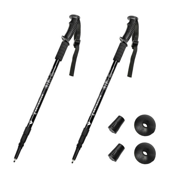 2 Pieces Hiking Trekking Poles Collapsible Hiking Pole For Men And Women