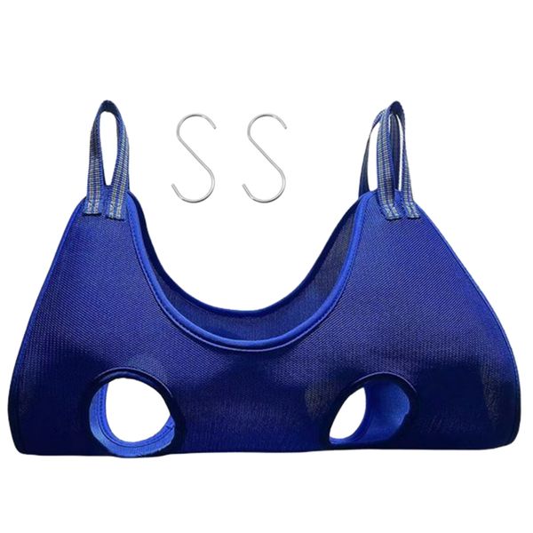 Small Pet Grooming Hammock Helper for Nail Trimming Beauty - Blue