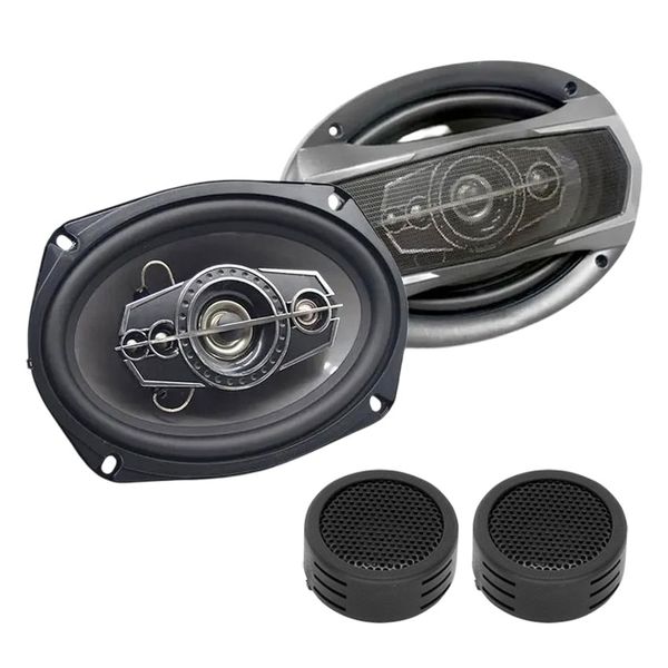 Ice Power IPS-6999 6×9" 1500w 5-Way Coaxial Speakers &amp; Evo Tweeters
