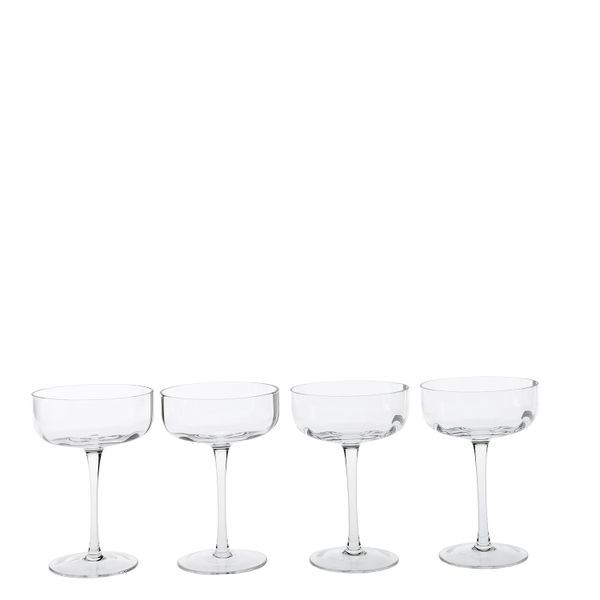 George &amp; Mason - Riviera 4 Pack Crystal Cocktail Glasses