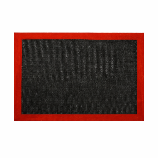 Silicone Non-Stick Oven Safe Baking Mat - Black &amp; Red