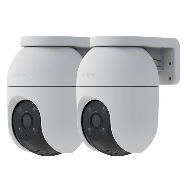 EZVIZ C8c 2MP V2 Smart Wi-FI AI Outdoor Pan/Tilt Camera - Twin Pack