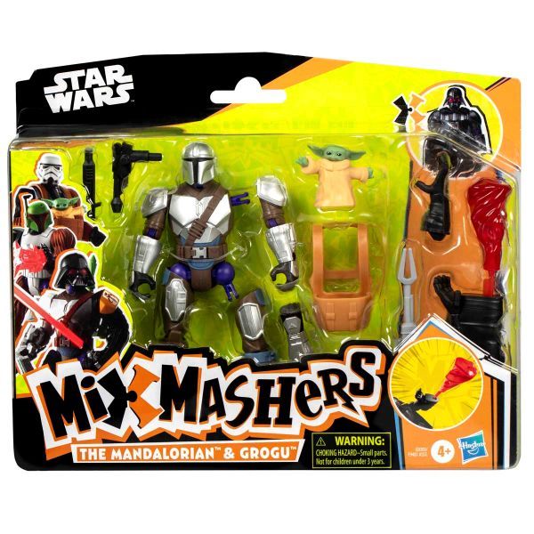 Star Wars Mixmashers Mando and Grogu Deluxe Figure