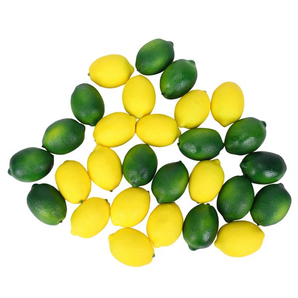 Artificial Lemons and Limes Fake Fruits Decorative for Home Kitchen