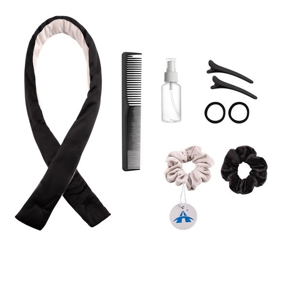 Alanes Velour Hair Heatless Curl Headband Set No Heat Hair Curler Headband
