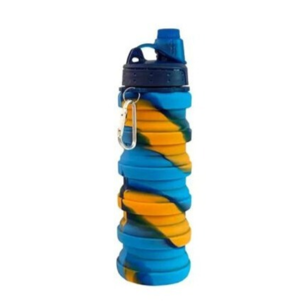 Lockable Lid Silicon Expandable Water Bottle