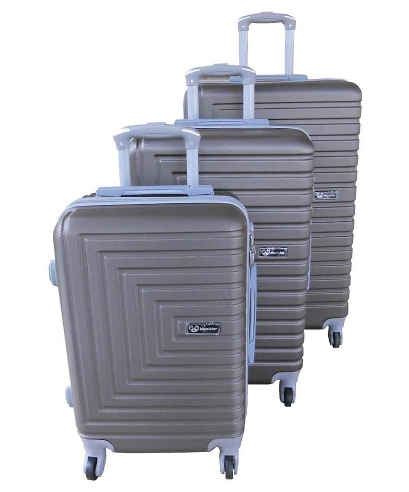 Mooistar 3-Piece HardShell Luggage Set-ABS with Telescoping Handles ...