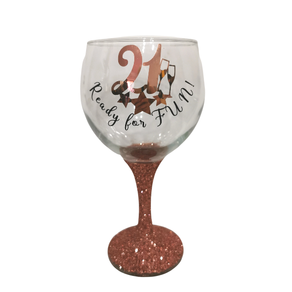 21 Ready For FUN Gin Glass