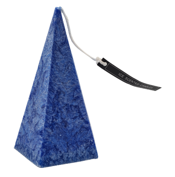Pyramid Ice Scented Candle - Blue