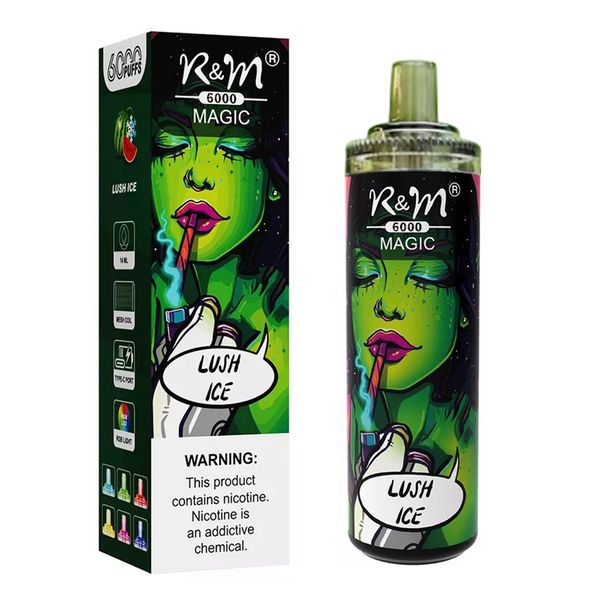 Magic 6000 Puffs Rechargeable Disposable Vape With 14ml Lush Ice