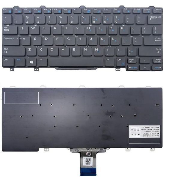 Replacement Laptop Keyboard Compatible with Dell Latitude E5270, E7270-NO FRAME