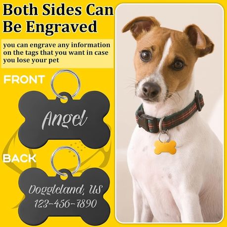 Pet collar tags best sale