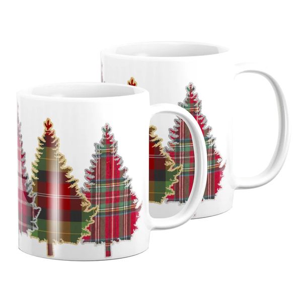 Pappa Joe - Mug Set - Plaid Christmas Tree