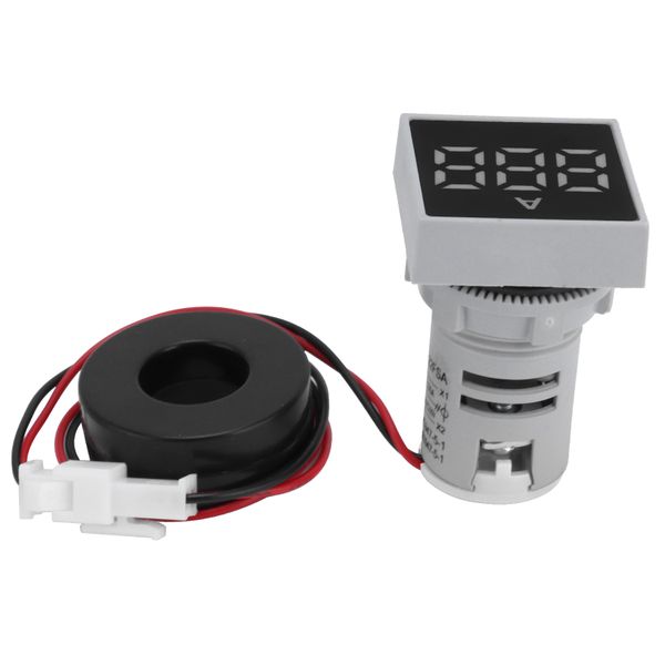 Matte Panel AC Ammeter Indicator Light AD16-22FSA