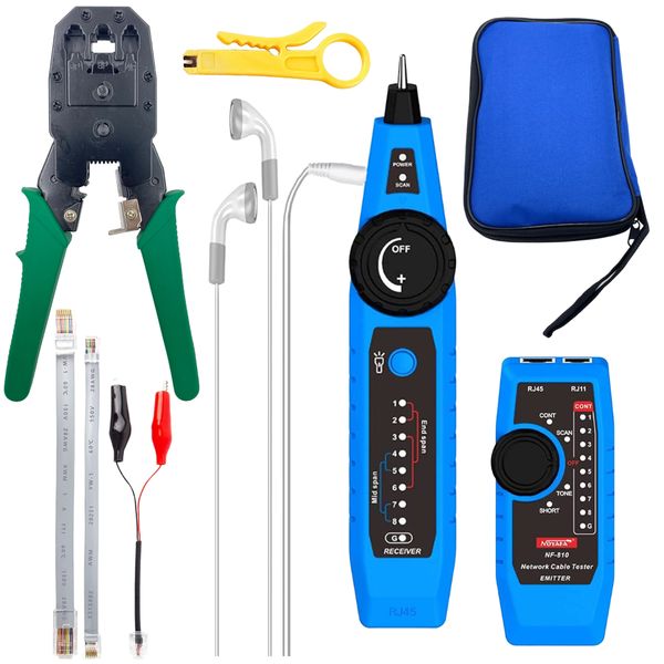 Home &amp; Office CAT5 CAT6 Telephonic &amp; Network Cable Tester With RJ45 Crimper