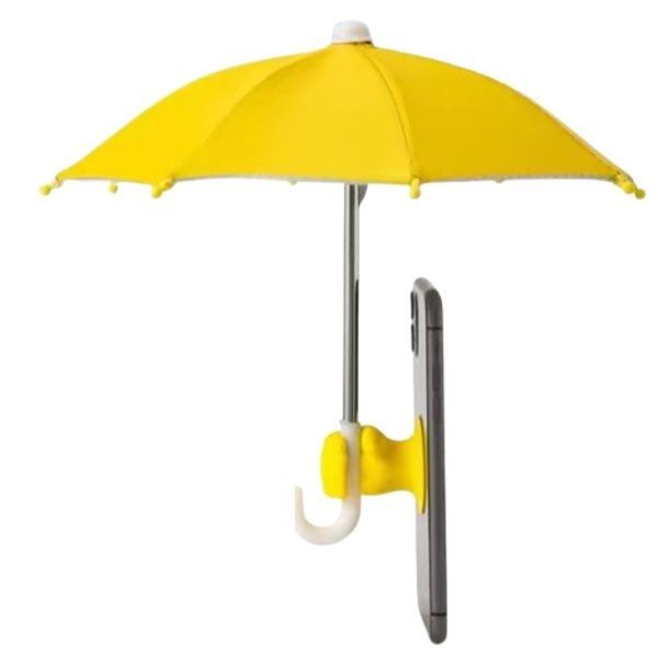 Portable Phone Shade, Punch Suction Cup Stand with Umbrella Base
