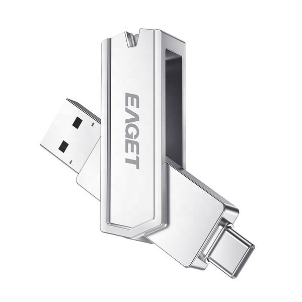 EAGET CF22 128GB USB3.0 to Type-C Metal Usb Flash Drive
