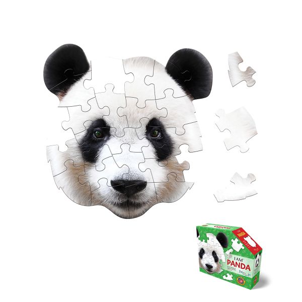 Madd Capp I Am Panda Head Shaped Jigsaw Puzzle - 24 Pieces