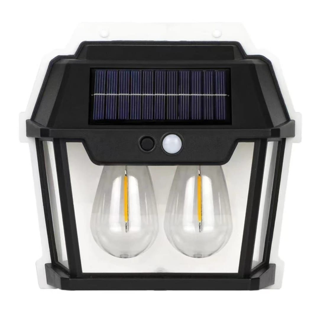 2 solar wall lights action