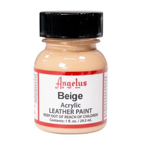 Angelus Acrylic Leather Paint - Beige 1oz