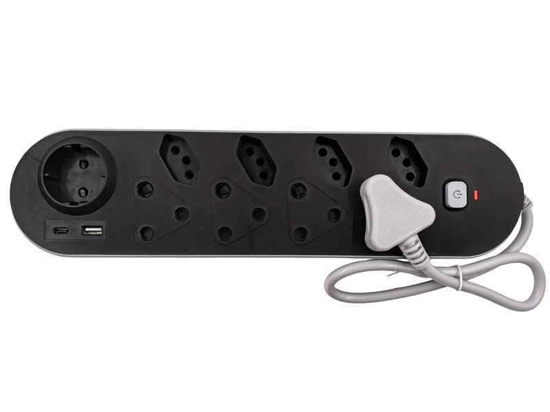 AIYI 9-Way Multi-Plug Adaptor with USB-A &amp; USB-C AY299-004