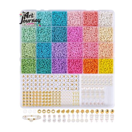 The Art Journey Pastel DIY Seed Bead Set - My Best Friend Jewellery Craft Image