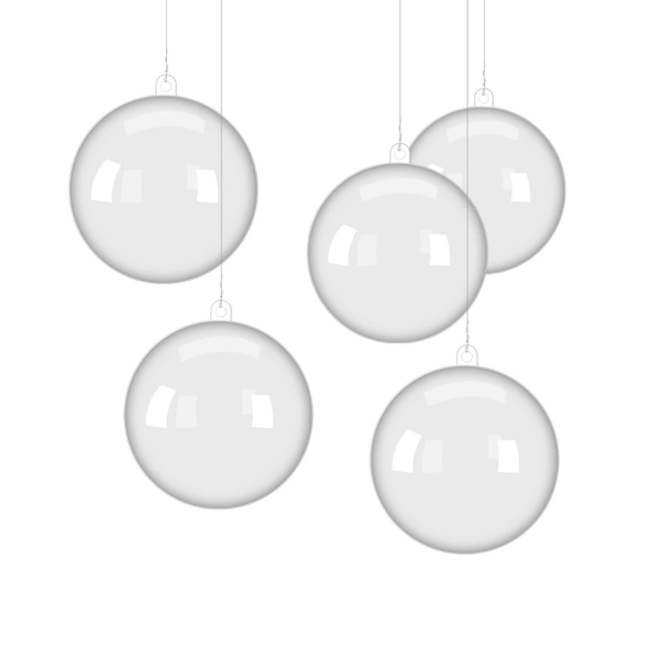 Clear Christmas Tree Bauble - Clear Christmas Ball