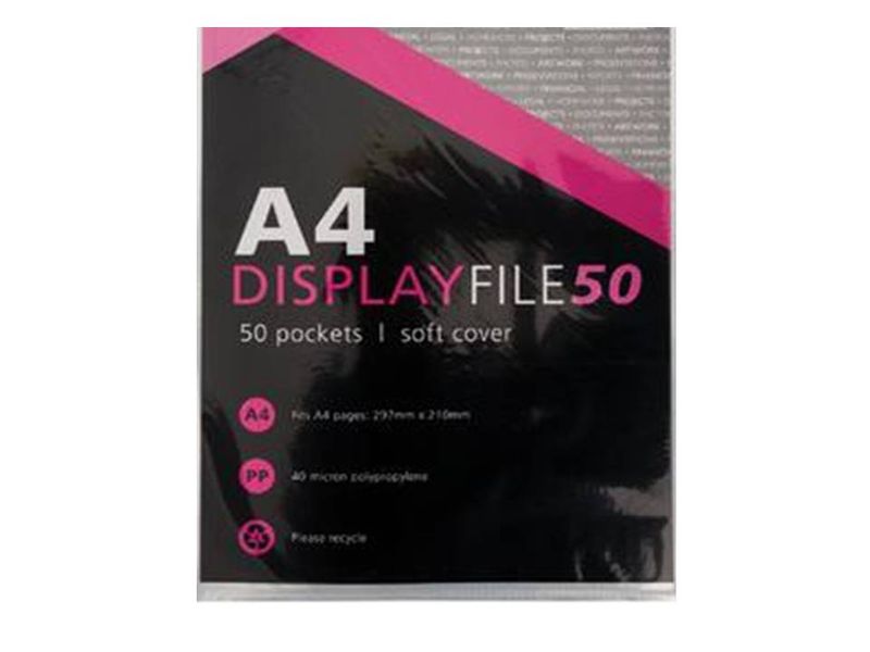File Display-Book A4 50-Page Pack of 5