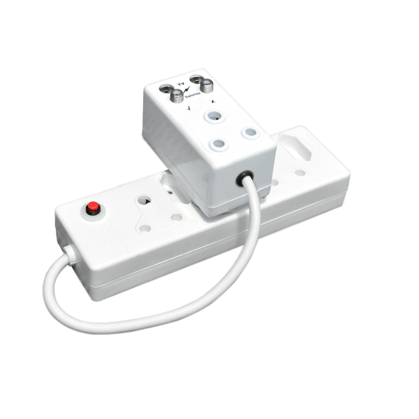 Africa Surge TV/SAT 3 3x3pin &amp; 3x2pin way TV and Satellite Combo Multiplug