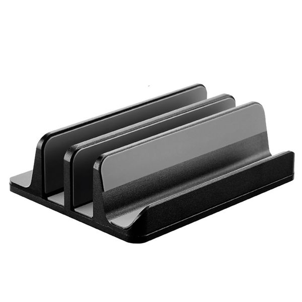Vertical Laptop Stand Aluminum Alloy Laptop Stand Adjustable Bookshelf
