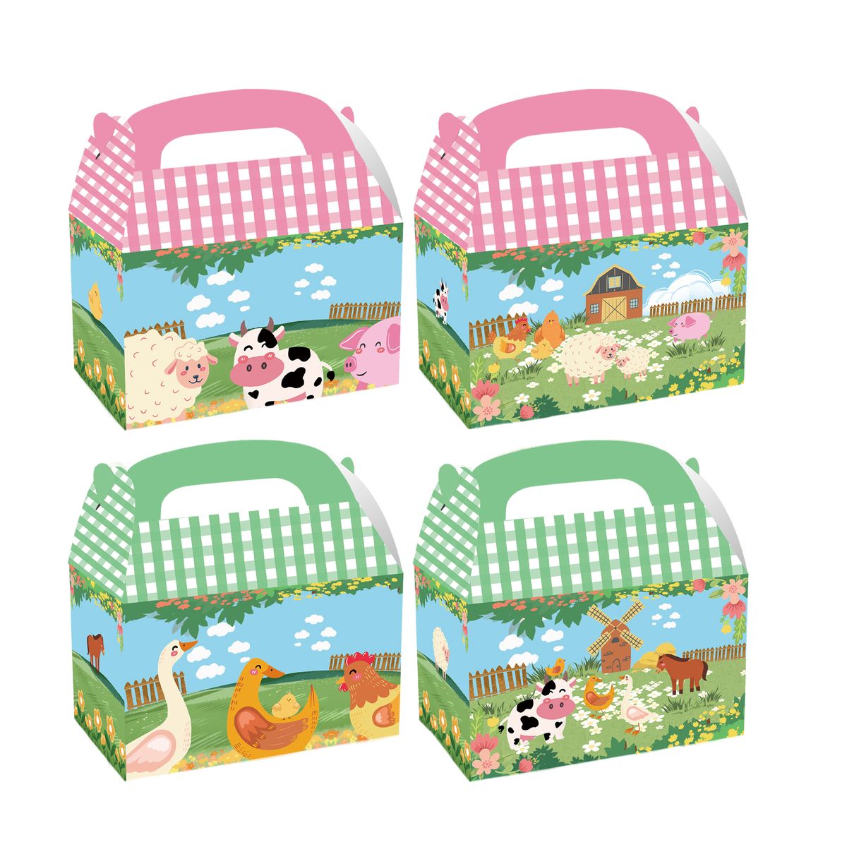 Party Favor Boxes - Pink Farm Theme (12 Boxes) | Shop Today. Get it ...