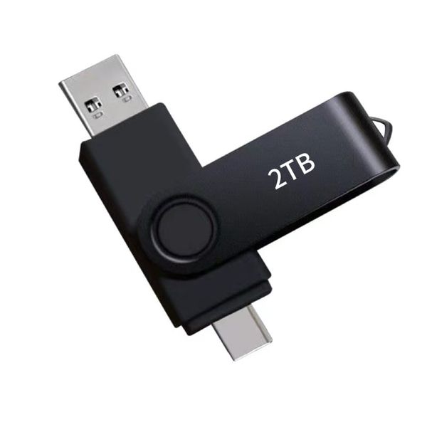 USB Flash Drive 2TB (1864GB) USB-C and USB-A Dual Drive