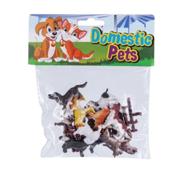Domestic Pets - 12 Piece Domestic Animal Pets