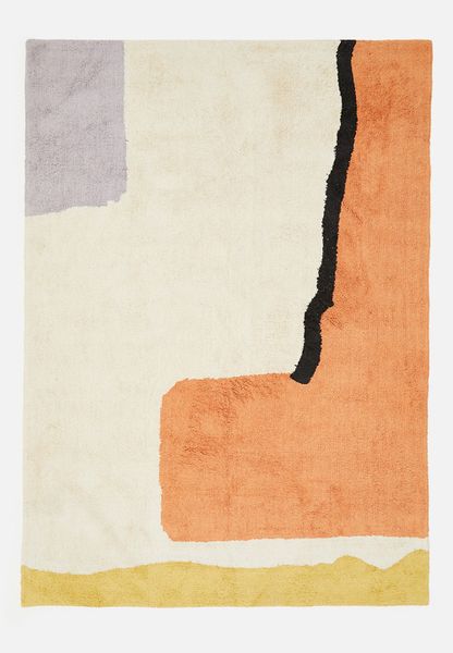 Connected Cotton Tufted Rug - Multi