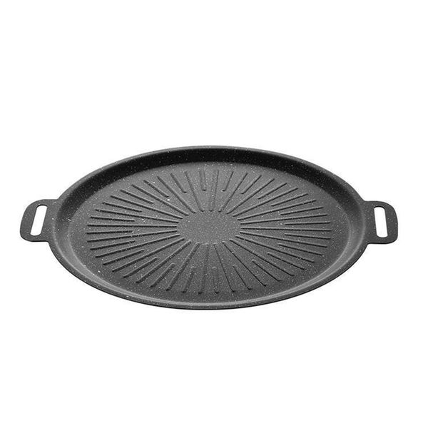 Grill Pan Outdoor Iron Plate Portable BBQ
