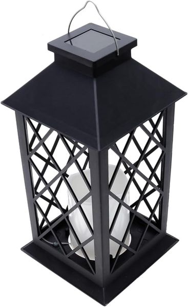 Led Solar Candle Light Vintage Lantern Energy-Saving Outdoor Decoration