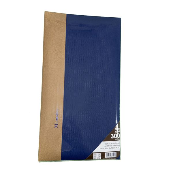 Memories Photo Album For 300 Photos - Blue