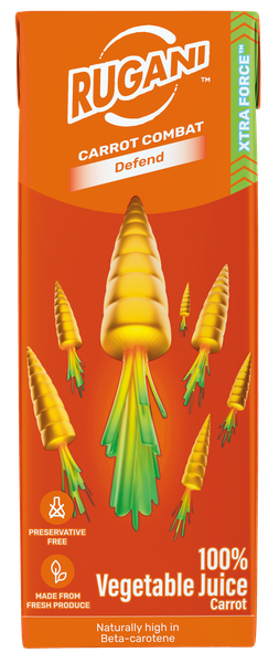 Rugani 100% Carrot Juice - 10 x 330ml boxes