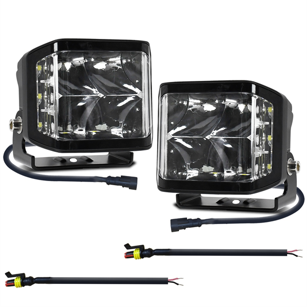 Led White Worklights 100W Offroad Fog Light Compatible with Universal