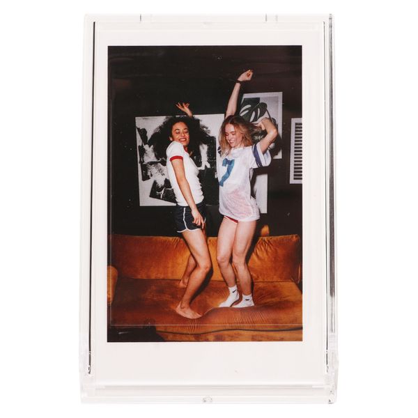 Photo Storage Box Compatible With 3 Inch Photos Transparent Glitter