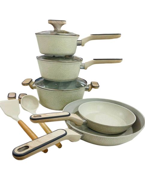 Non-Stick Cookware Pot Set with Utensils - 10 Piece