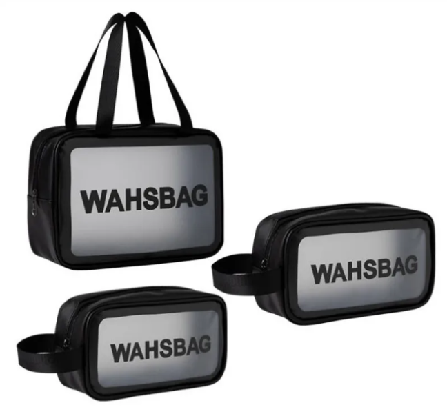 Travel Large Capacity Toiletry Cosmetic Bag 3-Piece Set