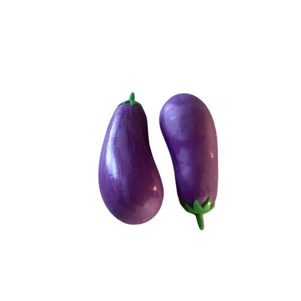 2 Pack Eggplant Emoji Shaped Stress Toys